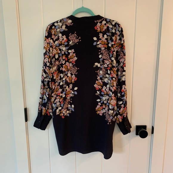 Part two floral navy tunic - size 38 - Picture 2 of 4
